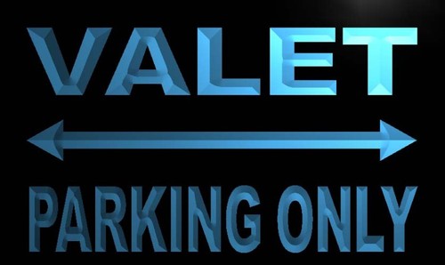Valet Parking Only Neon Light Sign